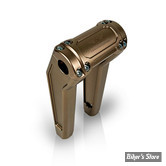 RISERS - HEINZ BIKES - PERFORMANCE ClubStyle Riser - POUR GUIDON DE 1"1/4 - PULLBACK - HAUTEUR : 23.00 CM / 9" - CORPS : NOIR / PONTET : BRONZE