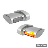 CLIGNOS DE SABRE - HEINZ BIKES - Winglets MICRO SMD Turn Signal - 1 FONCTION CLIGNOTANT - SATIN MAT - HBWLM-SM