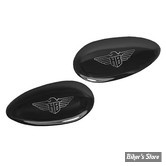 AR /  OBTURATEURS D'ORIFICES DE CLIGNOTANTS ARRIERE - HEINZ BIKE - FINITION : NOIR - HBKZ-FSC-3M