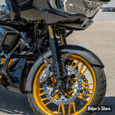 POUR ROUE DE 19" - GARDE BOUE AVANT CUSTOM - TOURING 23UP - ARLEN NESS - CARBON FIBER WRAPPER FRONT FENDER - CARBON FIBER - 210-028