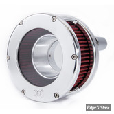 -  FILTRE A AIR FEULING - MILWAUKEE EIGHT SOFTAIL 18UP /  TOURING 2017UP - STANDARD BA AIR CLEANER KIT - CLEAR COVER - FILTRE ROUGE / CHROME - 5438