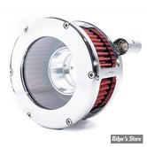 FILTRE A AIR FEULING - TOURING 08/16 / SOFTAIL 16/17 / DYNA FXDLS 16/17 - STANDARD BA AIR CLEANER KIT - STANDARD BA AIR CLEANER KIT - CLEAR COVER - FILTRE ROUGE / CHROME - 5458