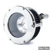 FILTRE A AIR FEULING - DYNA 99/17 / SOFTAIL 00/15 / TOURING 99/07 - STANDARD BA AIR CLEANER KIT - STANDARD BA AIR CLEANER KIT - CLEAR COVER - FILTRE NOIR / CHROME - 5548