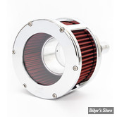 -  FILTRE A AIR FEULING - MILWAUKEE EIGHT SOFTAIL 18UP /  TOURING 2017UP - BA RACE SERIES AIR CLEANER KIT - CLEAR COVER - FILTRE ROUGE / CHROME - 5428