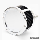 - FILTRE A AIR FEULING - MILWAUKEE EIGHT SOFTAIL 18UP /  TOURING 2017UP - BA RACE SERIES AIR CLEANER KIT - SOLID COVER - FILTRE NOIR / CHROME - 5527-70