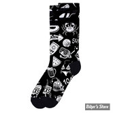 - CHAUSSETTES - AMERICAN SOCKS - SIGNATURE - Hella Hot socks - BLACK - POINTURE 36-41 ( S / M )