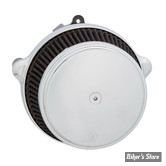 FILTRE A AIR - A.NESS - MILWAUKEE EIGHT TOURING 117"/121"  2023UP - STAGE 1 BIG SUCKER AIR CLEANER KIT - CACHE ACIER : CHROME - 600-302