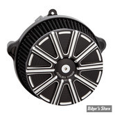 FILTRE A AIR - A.NESS - MILWAUKEE EIGHT TOURING 117"/121"  2023UP - STAGE 1 BIG SUCKER AIR CLEANER KIT - CACHE ALUMINIUM : 10 GAUGE / BLACK - 600-307
