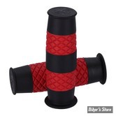 POIGNEES CAOUTCHOUC - ∅ 7/8" / 22MM - 13 1/2 - Outlaw - GUIDON DE 7/8" / 22MM - NOIR / ROUGE - 708919