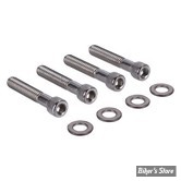 ECLATE O - PIECE N° 04B - KIT VISSERIE DE GARDE BOUE AVANT - OEM 10500015 - SOFTAIL FLDE / FLFB / FLHC / FLSL - SCREWS4BIKES - INOX POLI - FF.HD.5.va