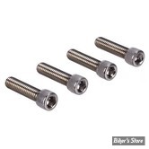 VISSERIE DE PLATINE DE RISERS - OEM 4350A - 3/8-16 X 1-1/2" UNC - SCREWS4BIKES - INOX / NOIR BRILLANT - LK.HD.1.va