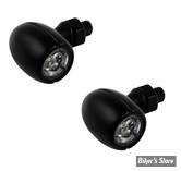 - FEU DE POSITION / FEU STOP / CLIGNO - MCS - Mini Q, 3-1 taillight/turn signal combo - LED - 3 fonctions - ARRIERE - CORPS : NOIR / CABOCHON : FUME - LA PAIRE - ECE