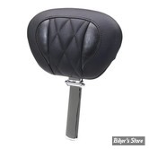 - SELLE MUSTANG - Super Touring seat. Deluxe Diamond - TOURING 2023UP - DOSSERET PILOTE UNIQUEMENT - NOIR / DIAMOND / COUTURES : NOIR - 89460