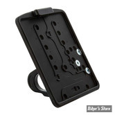 GERMANY - PLAQUE LATERALE -  SPORSTER S 21UP - RICK'S MOTORCYCLES - Side mount license plate kit LED - FORMAT : 180 MM X 200 MM - NOIR MAT - 36-1040200-SM