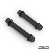 ECLATE J - PIECE N° 07 / 08 / 09  - KIT DE FIXATION DE REPOSE PIEDS AVANT - SOFTAIL MILWAUKEE - OEM 50500702 - ARLEN NESS - TITANIUM - NOIR