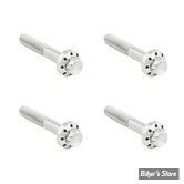 ECLATE O - PIECE N° 07 - KIT VIS DE FIXATION DE GARDE BOUE - OEM 3462 - ARLEN NESS - TITANIUM 12-POINT FRONT FENDER BOLTS - POLI - 300-818