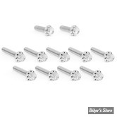 ECLATE I - PIECE N°35 - VISSERIE DE CARTER DE DISTRIBUTION - MILWAUKEE EIGHT 2023UP - OEM 4740A / 4015 - ARLEN NESS - KIT DE VIS 12 POINTS TITANE - POLI - 300-980