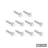 ECLATE I - PIECE N°46 - VISSERIE DE CARTER DE DISTRIBUTION - TWIN CAM 99UP - OEM 4740A / - ARLEN NESS - KIT DE VIS 12 POINTS TITANE - POLI - 300-986