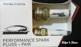 BOUGIES (PAIRE) HAUTES PERFORMANCES SCREAMIN EAGLE - SPORTSTER ET TWIN CAM COMPRESSION STOCK