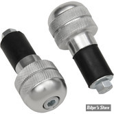 EMBOUTS DE GUIDON - K&S TECHNOLOGIES - ANTI-VIBRATION BAR END - SILVER