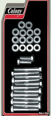 ECLATE F - PIECE N° 12 - KIT VISSERIE DE CULBUTEURS XL 57/76 - OEM 4710 / 4014W / 6316W - HEX - CHROME