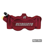 ETRIER RADIAL - ENTRE AXES : 100MM - ETRIER AVANT ACCOSSATO - 4-PISTONS - 100MM MONOBLOCK RADIAL BRAKE CALIPER - COTÉ : GAUCHE - ROUGE