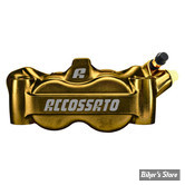 ETRIER RADIAL - ENTRE AXES : 100MM - ETRIER AVANT ACCOSSATO - 4-PISTONS - 100MM MONOBLOCK RADIAL BRAKE CALIPER - COTÉ : GAUCHE - OR