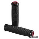 POIGNEES FANGSTER - Fangster handlebar grip set - TBW TIRAGE ELECTRONIQUE - NOIR / ROUGE