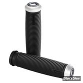 POIGNEES FANGSTER - Fangster handlebar grip set - TBW TIRAGE ELECTRONIQUE - NOIR / CHROME SMOKY