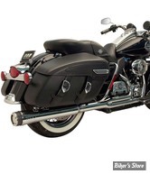 ECHAPPEMENT SUPERTRAPP - TOURING 10/16 - FATSHOTS  2-INTO-1 SYSTEMS - FINITION : CHROME - 828-74800