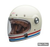 - CASQUE INTEGRAL - BELL - Bullitt Retro Full Face Helmet - COULEUR : BLANC RAYE - TAILLE : M