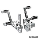 - COMMANDES AVANCEES - DYNA 06/17 - RICK'S - BILLET ALUMINIUM - LONGUEUR : STANDARD - REPOSES PIEDS : O'RING - POLI - 50-1100000-1