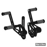 - COMMANDES AVANCEES - DYNA 06/17 - RICK'S - BILLET ALUMINIUM - LONGUEUR : STANDARD - REPOSES PIEDS : O'RING - NOIR - 50-1100000-3