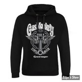   - SWEAT SHIRT A CAPUCHE - GAS MONKEY -  Big Piston Epic hoodie - BLACK - TAILLE S