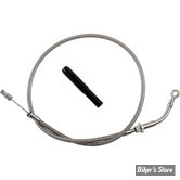 CABLE D'EMBRAYAGE MILWAUKEE EIGHT -  TOURING 21UP - LONGUEUR :109.00 CM / 43" - OEM 37200566 - FAT BAGGERS  EZ Install Upper Clutch Cable - INOX TRESSÉ - 118004