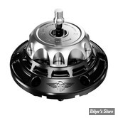 BOUCHON - TOURING 2024UP - OEM 61001120 - HEINZ BIKES - HeinzBikes Performance vented gas cap set - BASE : NOIR / BOUCHON : ARGENT - HB-PVGC-T24-BS