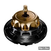 BOUCHON - TOURING 2024UP - OEM 61001120 - HEINZ BIKES - HeinzBikes Performance vented gas cap set - BASE : NOIR / BOUCHON : BRONZE - HB-PVGC-T24-BBRO