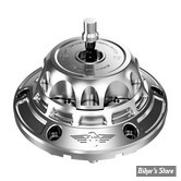 BOUCHON - TOURING 2024UP - OEM 61001120 - HEINZ BIKES - HeinzBikes Performance vented gas cap set - BASE : ARGENT / BOUCHON : ARGENT - HB-PVGC-T25-BS