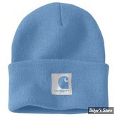 BONNET - CARHARTT - SATIN LINED CUFFED BEANIE - BLEU