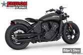 SILENCIEUX -  FREEDOM PERFORMANCE - INDIAN SCOUT - INDIAN SCOUT 4" SLIP-ONS - EAGLE - NOIR / EMBOUTS NOIR - IN00073