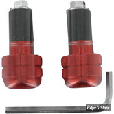 EMBOUTS DE GUIDON - K&S TECHNOLOGIES - ANTI-VIBRATION BAR END - ROUGE