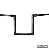 GUIDON - HAUTEUR : 30.40 CM / 12" - BURLY - JASON BAR - 38MM / 1 1/2" - FLTRX 2023/2024UP - NOIR - B12-6101B