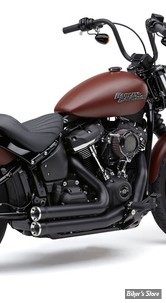 ECHAPPEMENT - COBRA - SOFTAIL 18UP FLDE DELUXE / FXLR LOW RIDER / FLSL SLIM / FXBB STREET BOB - SPEEDSTER SHORT RPT - NOIR - 6792B