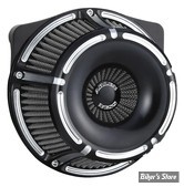 FILTRE A AIR - A.NESS - MILWAUKEE EIGHT 2023UP - INVERTED SERIES AIR CLEANER - SLOT TRACK - FINITION : ANODISE NOIR - 600-231