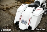 GARDE BOUE ARRIERE BAD DAD - TOURING 09/13 - SUMMIT REAR FENDER WITH RECESS 2009-2013 - VERSION LISSE AVEC DOUBLE DECOUPE POUR ECHAPPEMENT / SUPPORT DE PLAQUE - 80914-2