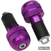 EMBOUTS DE GUIDON - K&S TECHNOLOGIES - ANTI-VIBRATION BAR END - VIOLET