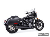 - ECHAPPEMENT - FREEDOM PERFORMANCE - SOFTAIL M8 -  INDEPENDENCE STAGGERED DUALS SLASH  - NOIR / EMBOUTS  : NOIR SCUPLTE  - HD00743