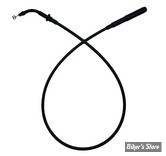 CABLE D'EMBRAYAGE MILWAUKEE EIGHT - TOURING 23UP - LONGUEUR :  99 CM / 39" - OEM 37200574A - FAT BAGGERS  EZ Install Upper Clutch Cable - INOX TRESSÉ NOIR - 108000-B