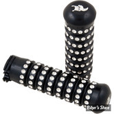 POIGNEES KEN'S FACTORY - RIBBED GRIP SETS - FINITION : NOIR / POLI