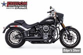 - ECHAPPEMENT - FREEDOM PERFORMANCE - SOFTAIL M8 -  INDEPENDENCE STAGGERED DUALS - NOIR / EMBOUTS  : NOIR  - HD00750